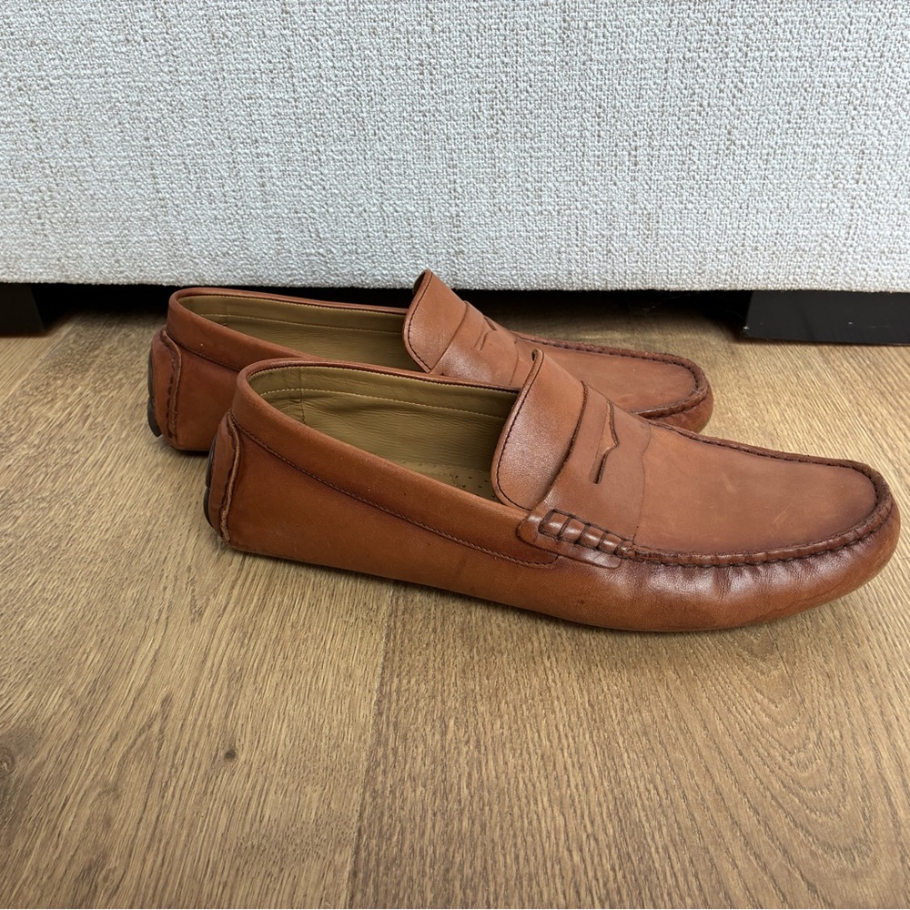 Vince Camuto Tan Leather driving Loafers